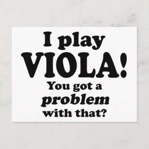 Viola got ein Problem damit, Postkarte