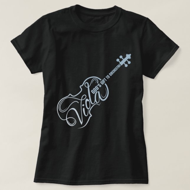 Viola Gottes Geschenk an Orchester Viola Instrumen T-Shirt (Design vorne)