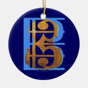 Viola in AltClef Keramikornament