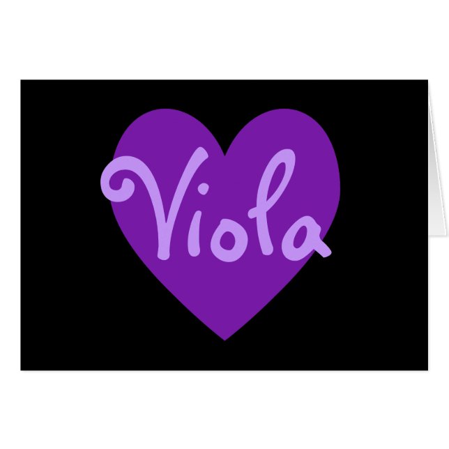 Viola in Lila (Vorderseite (Horizontal))