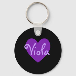 Viola in Lila Schlüsselanhänger