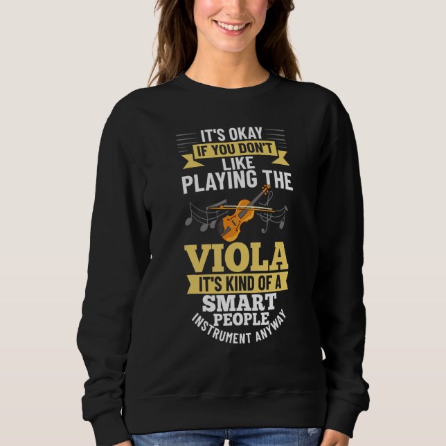 Viola Instrument Music Notes Player Lesson Beginne Sweatshirt (Vorderseite)