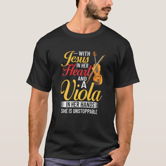 Viola Instrument Music Notes Player Lesson Beginne T-Shirt (Vorderseite)