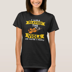 Viola Instrument Musiknotens Spielunterricht Begin T-Shirt