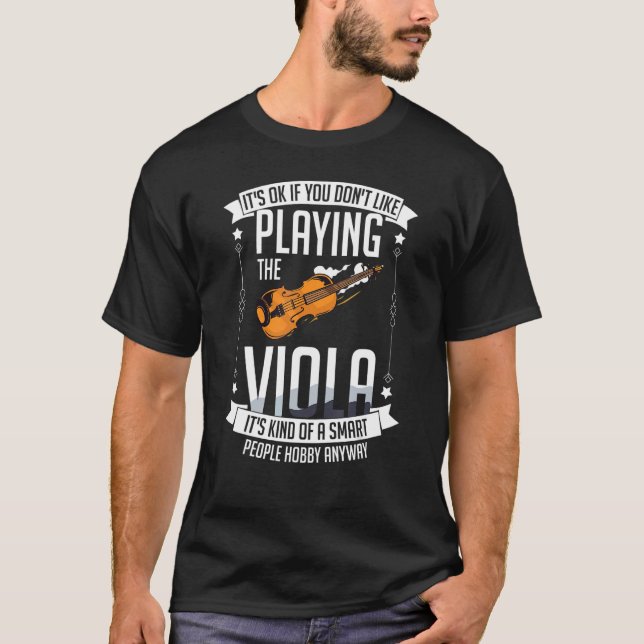 Viola Instrument Musiknotens Spielunterricht Begin T-Shirt (Vorderseite)