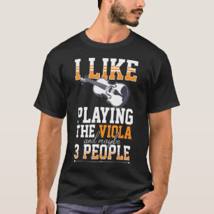 Viola Instrument Musiknotens Spielunterricht Begin T-Shirt