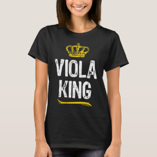 Viola King Men Boys Player Cool Violist T-Shirt