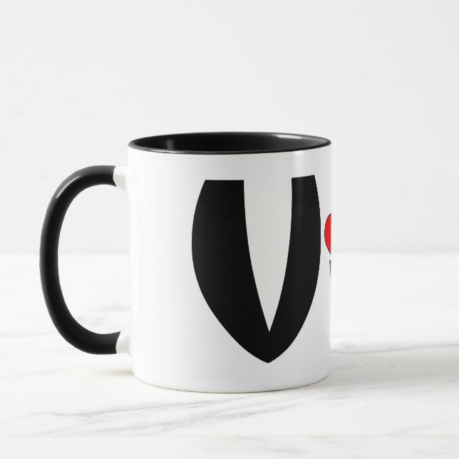 Viola Kleines Herz Tasse (Links)