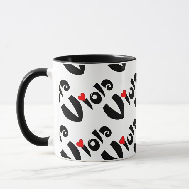 Viola Kleines Herz Tasse (Links)