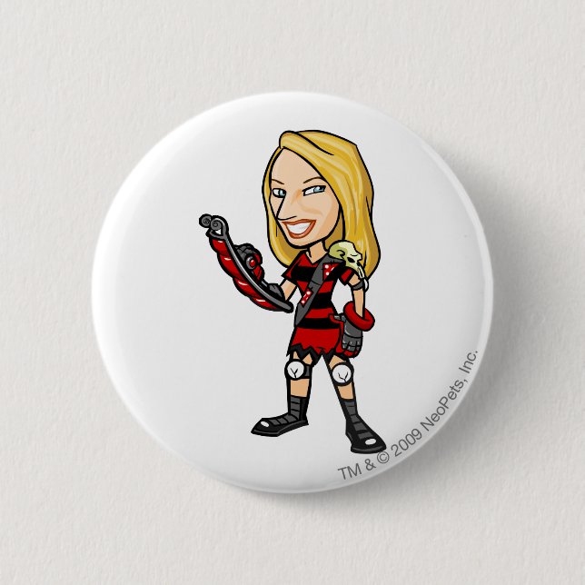 Viola Krawk Insel-Personal-Spieler Button (Vorderseite)