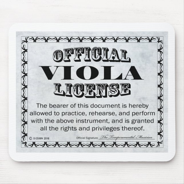 Viola Lizenz Mousepad (Vorne)