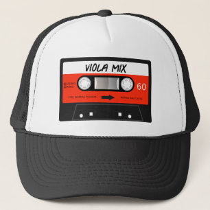 Viola Mixtape Retro Rotes Vintages Kassettenband Truckerkappe