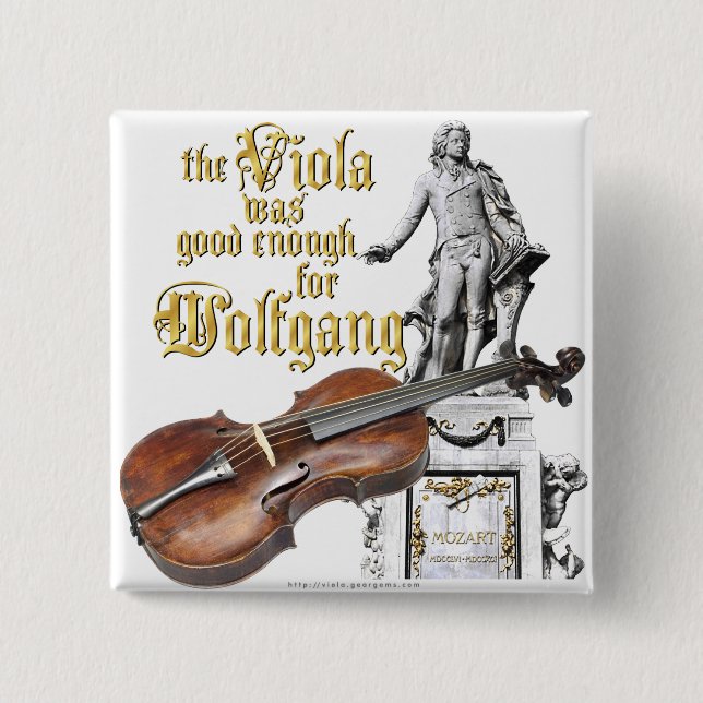 Viola & Mozart Button (Vorderseite)