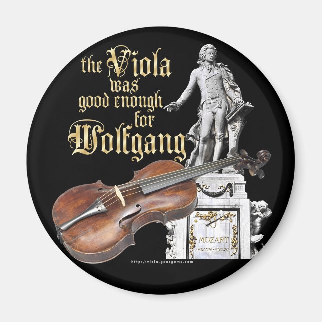 Viola & Mozart Magnet (Vorne)