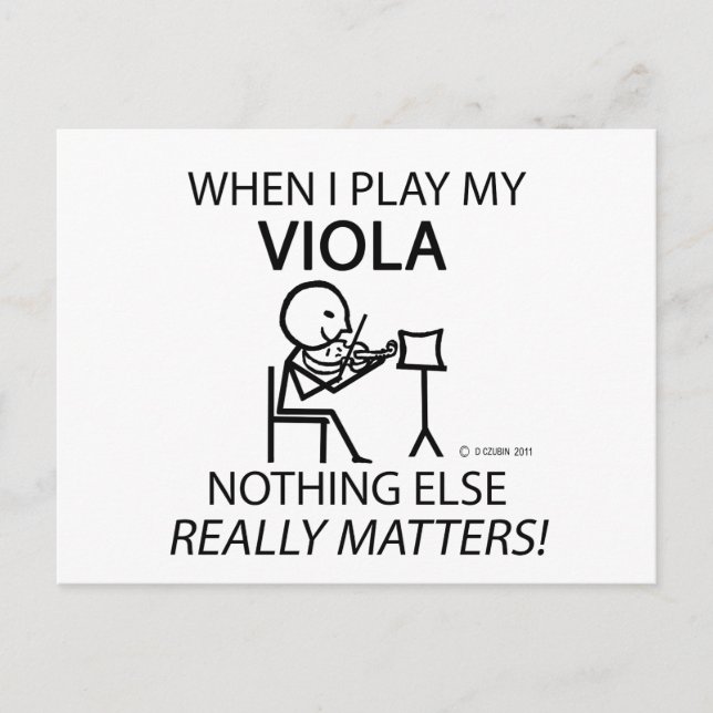 Viola Nothing Andere Matters Postkarte (Vorderseite)