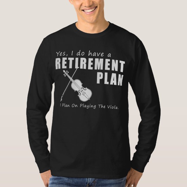 Viola-nt-Rentenmelodies: Funny T - Shirt Design (Vorderseite)