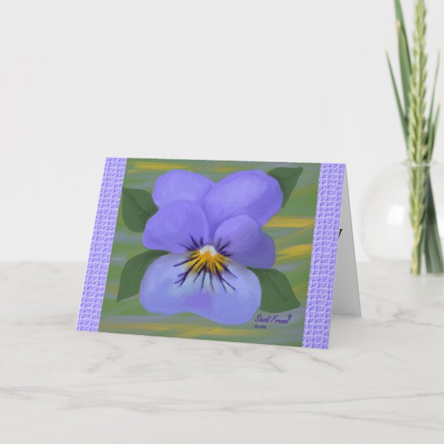 Viola Oaster Card (großer Schriftart) Feiertagskarte (Vorderseite)