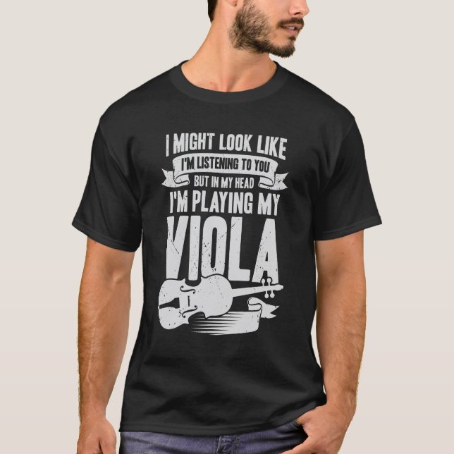 Viola Player Music Instrument Violist Gift T-Shirt (Vorderseite)