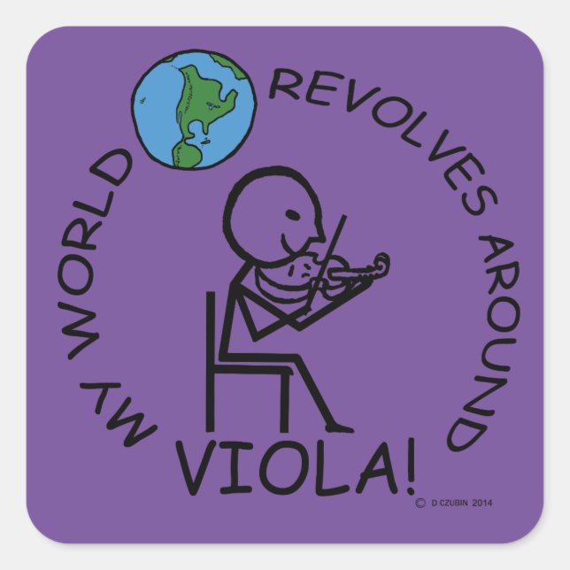 Viola - Revolten rund um den Square Sticker (Vorderseite)