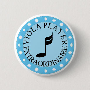 Viola-Spieler-Extraordinaire Knopf Button