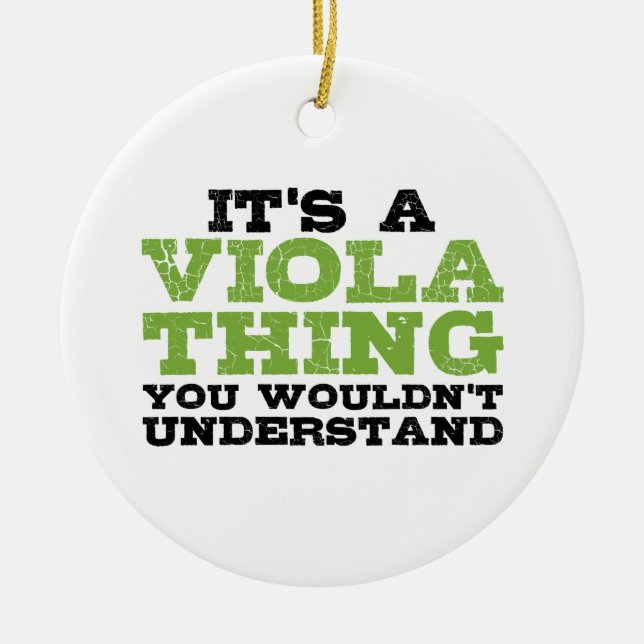 Viola Thing Keramik Ornament (Vorne)