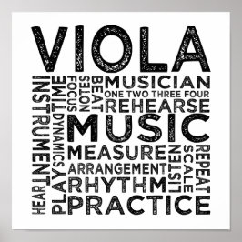 Viola Typografie Poster