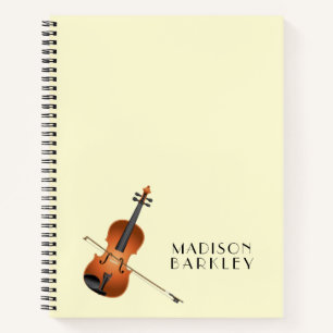 Viola Violin Music Teacher Musiker Notizbuch