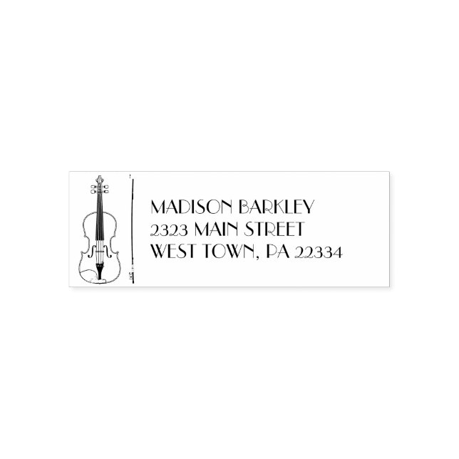 Viola Violin Music Teacher Musiker Permastempel (Design)