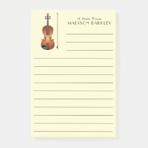 Viola Violin Music Teacher Musiker Post-it Klebezettel