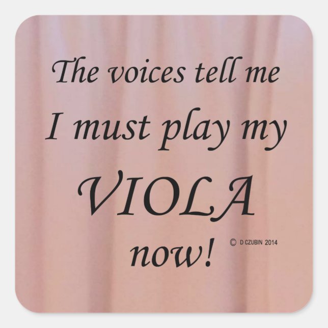 Viola Voices sagt, muss Square Sticker spielen (Vorderseite)
