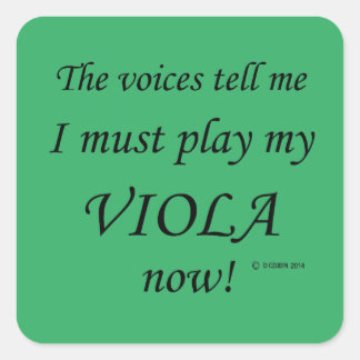 Viola Voices sagt, muss Square Sticker spielen