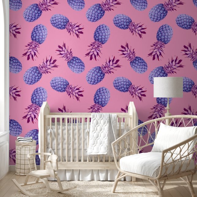 Violet Ananas Tapete (Kinder)