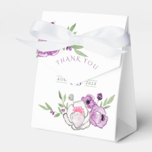 Violet and Sage Floral Baby Dusche Vielen Dank Geschenkschachtel