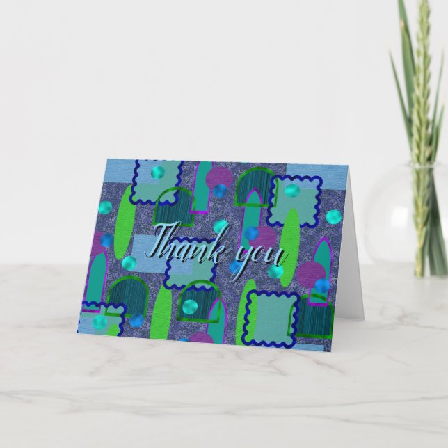 Violet and Shadow Mirrors Dankeskarte (Vorderseite)