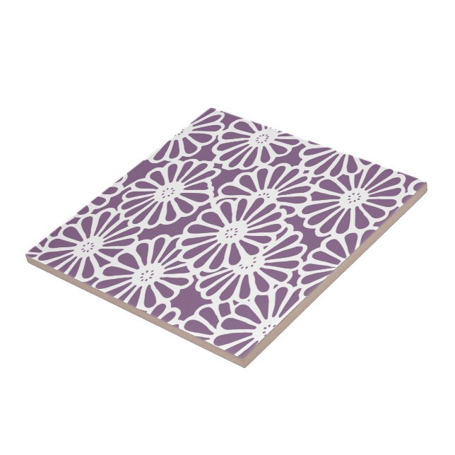 Violet Asian Moods Floral Fliese (Seite)