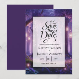 Violet auf der Waldhochzeit um Mitternacht Save The Date
