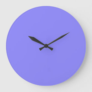 Violet Bluebell Große Wanduhr