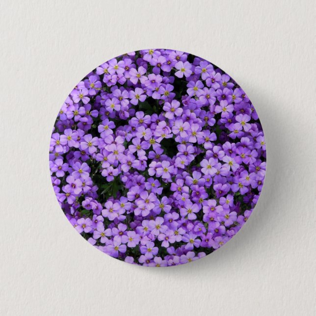 Violet-Blume Button-Violetten Button (Vorderseite)