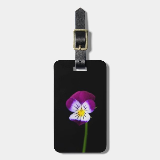Violet Blume cd ltcnm Gepäckanhänger (Vorderseite vertikal)