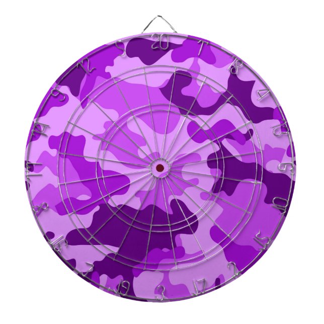 Violet Camouflage Dartboard Dartscheibe (vorne)