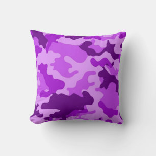 Violet-Camouflage-Muster-Kissen Kissen