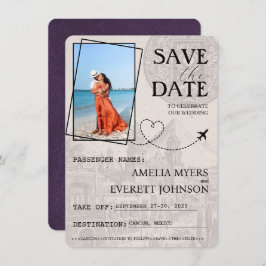 Violet Cancun Pass Save the Date