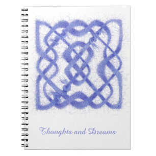 VIOLET CELTIC KNOT 6.5x8.75 Spiral-Notebook Notizblock