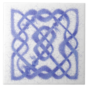 VIOLET CELTIC KNOT 6" Keramik Tile Fliese