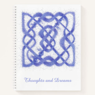 VIOLET CELTIC KNOT 8.5x11 Spiral-Notebook Notizbuch