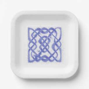 VIOLET CELTIC KNOT Square Paper Teller