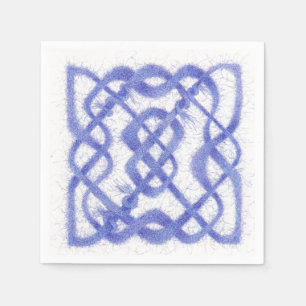 VIOLET CELTIC KNOT Standard Cocktail Papier Napkin Serviette