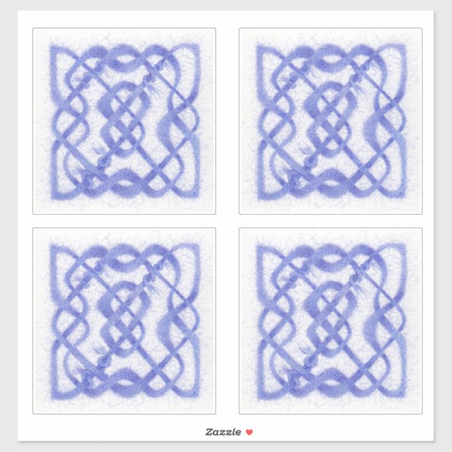 VIOLET CELTIC KNOT Vinyl Stickers (4) Aufkleber (Blatt)