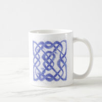 VIOLET CELTIC KNOT Weiße Tasse