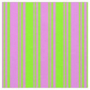 Violet & Chartreuse Streifen/Linien Muster Stoff